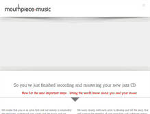 Tablet Screenshot of mouthpiecemusic.com